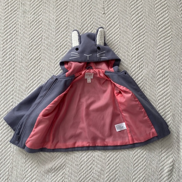 Bunny rabbit coat, size 2t, Easter spring jacket - Picture 6 of 10